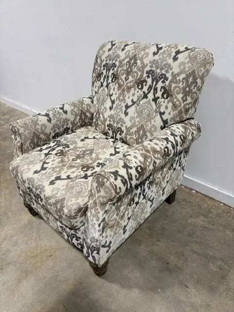 Leggett And Platt Grey, Beige And Cream Recliner - Thumbnail 2