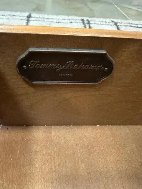 Tommy Bahama 2 Drawer Cocktail Table with Stone Top - Thumbnail 3