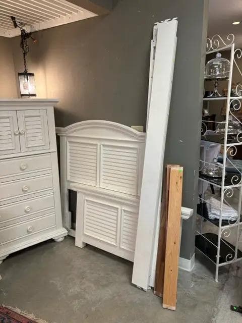 American Woodcrafters Cottage Traditions White Twin Bed Frame - Thumbnail 3
