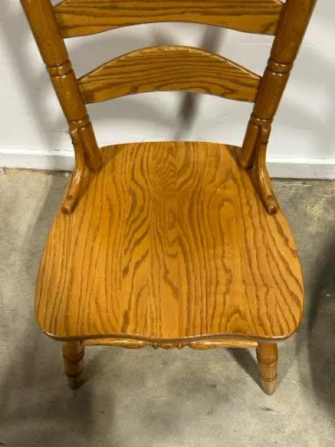 Set Of 4 Oak Dining Chairs - Thumbnail 3