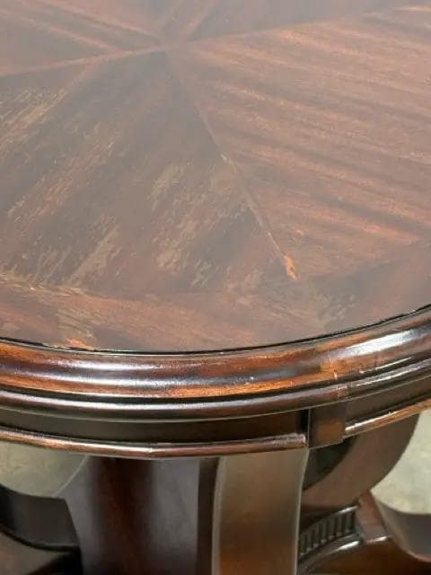 Round Wooden Accent Table - Thumbnail 3