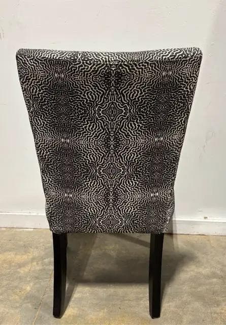 Black And White Patterned Dining Room Chair - Thumbnail 4