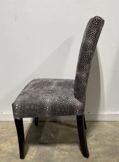 Black And White Patterned Dining Room Chair - Thumbnail 3