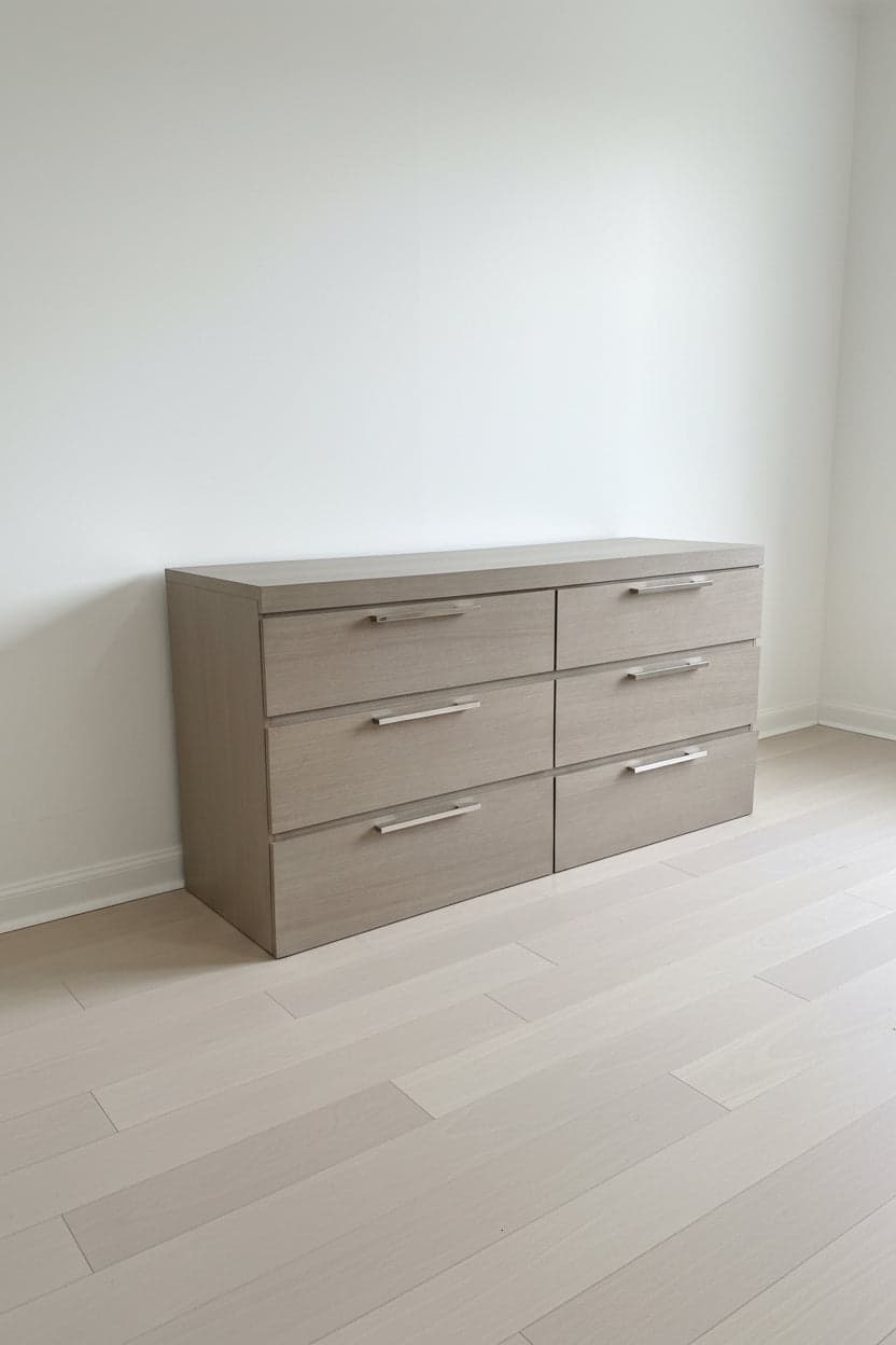 Universal Furniture Smartstuff Modern Classic Grey 6 Drawer Wood Dresser MB1-58 - Thumbnail 2