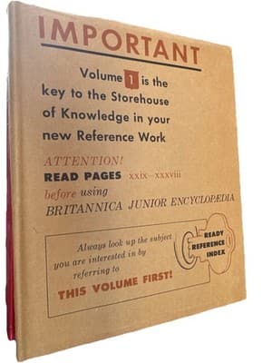 Britannica Junior Encyclopedia 1973 Complete Full Set Hard Cover Books Vintage - Thumbnail 2