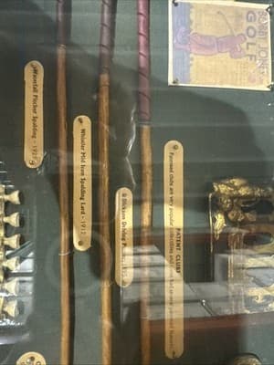 Golf Memorabilia - History of Golf, wood framed shadow box 20.5 x 11 x 2 - Thumbnail 6