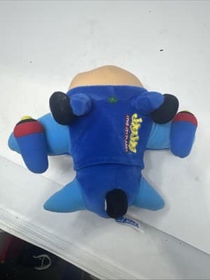 Jay Jay The Jet Plane 9” Plush Puppet Vinyl Face Retired Vintage 2000 Kidpower - Thumbnail 3