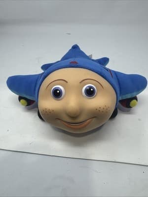 Jay Jay The Jet Plane 9” Plush Puppet Vinyl Face Retired Vintage 2000 Kidpower - Image 1
