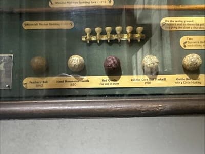 Golf Memorabilia - History of Golf, wood framed shadow box 20.5 x 11 x 2 - Thumbnail 3