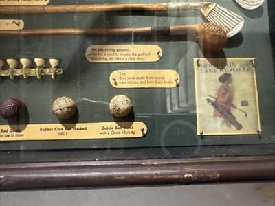 Golf Memorabilia - History of Golf, wood framed shadow box 20.5 x 11 x 2 - Thumbnail 2