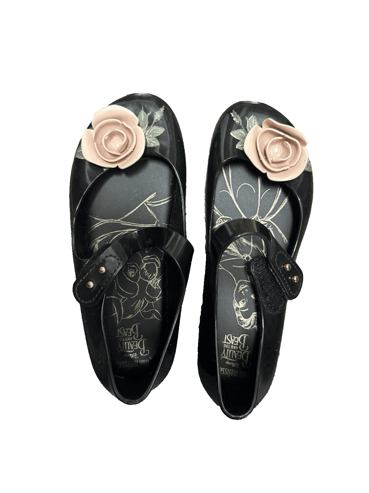 Melissa Mini Beauty & the Beast Brand New sz 12 US black shoes - Image 1