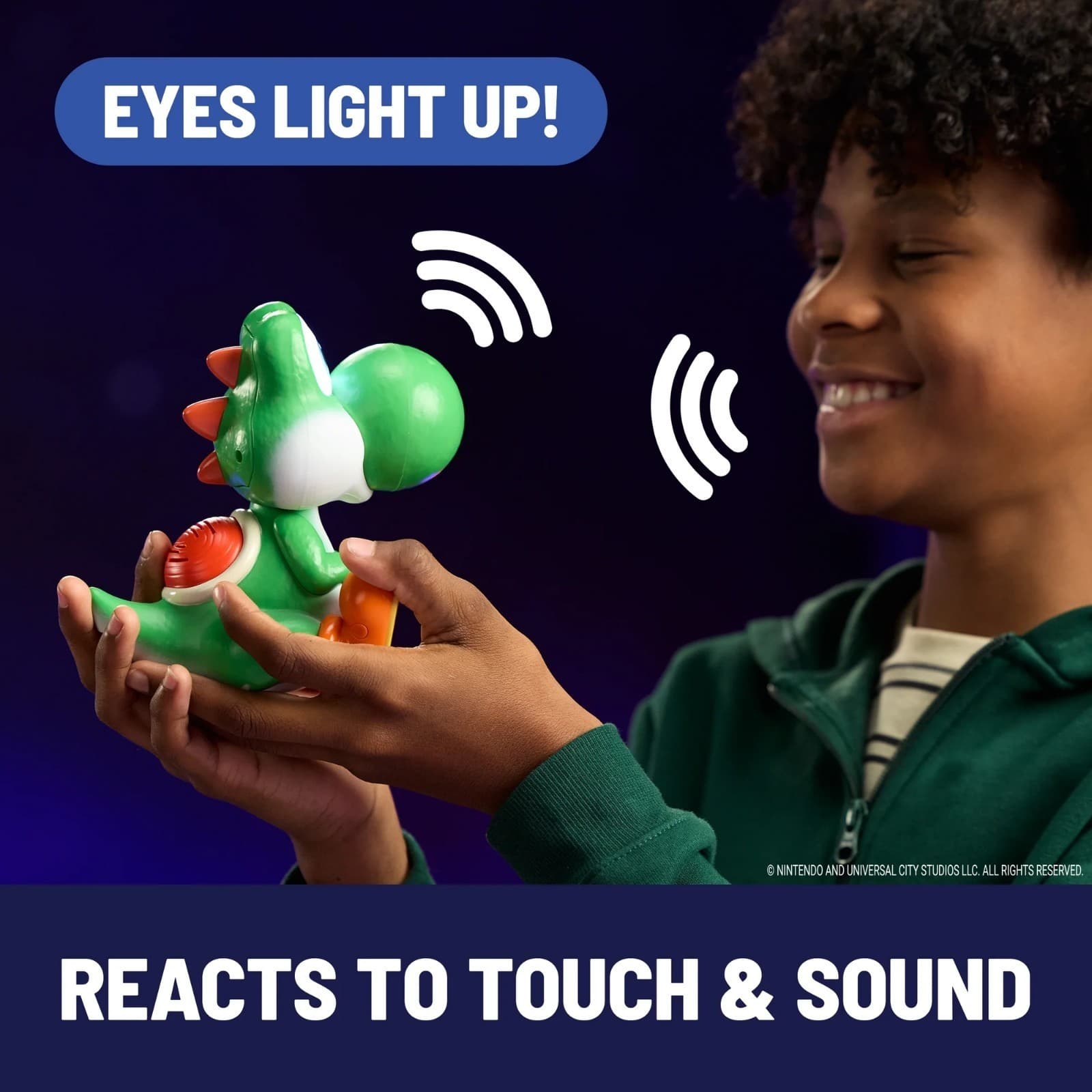 Hatchin' Yoshi the Super Mario Galaxy Movie Interactive Yoshi Figure Presale - Thumbnail 4