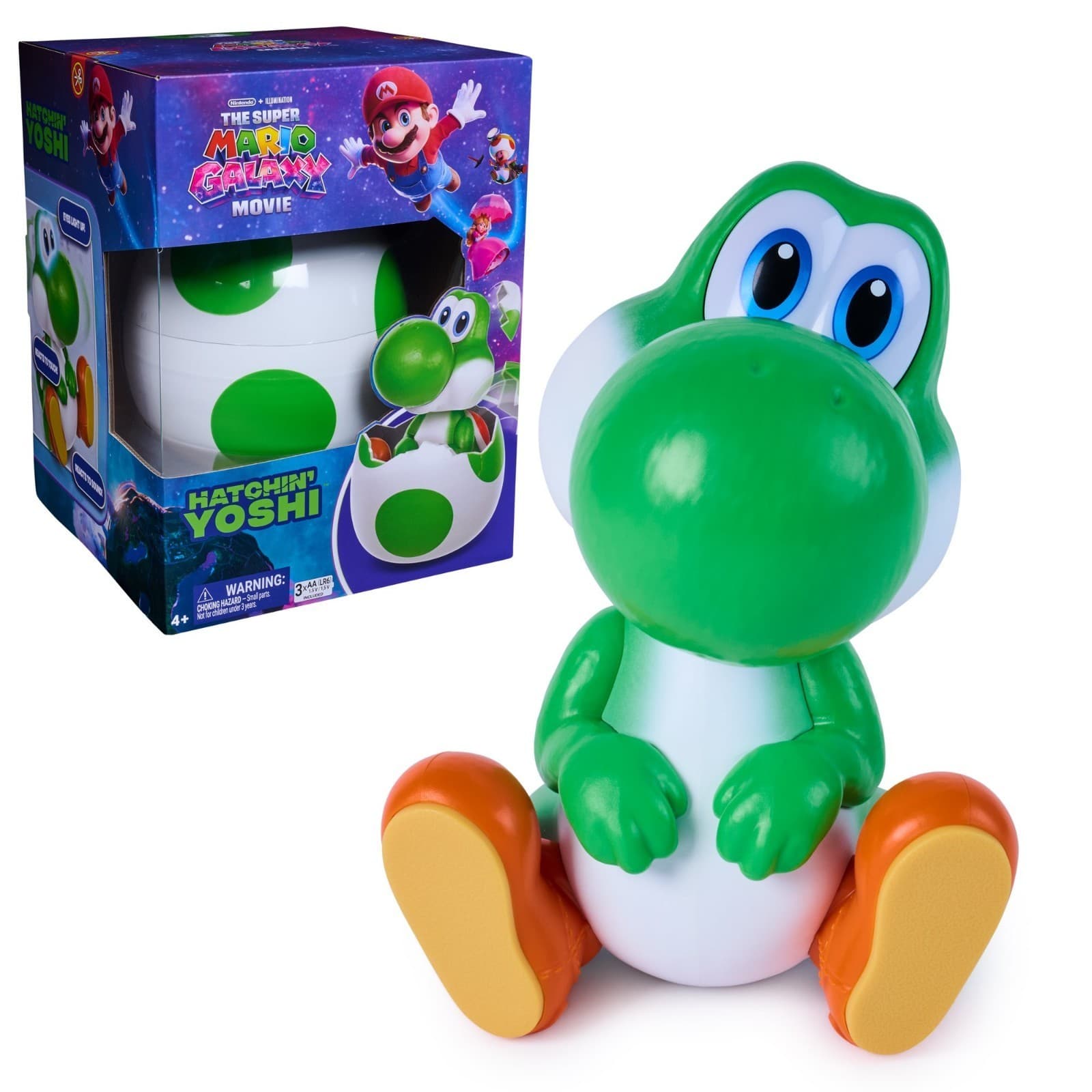 Hatchin' Yoshi the Super Mario Galaxy Movie Interactive Yoshi Figure Presale