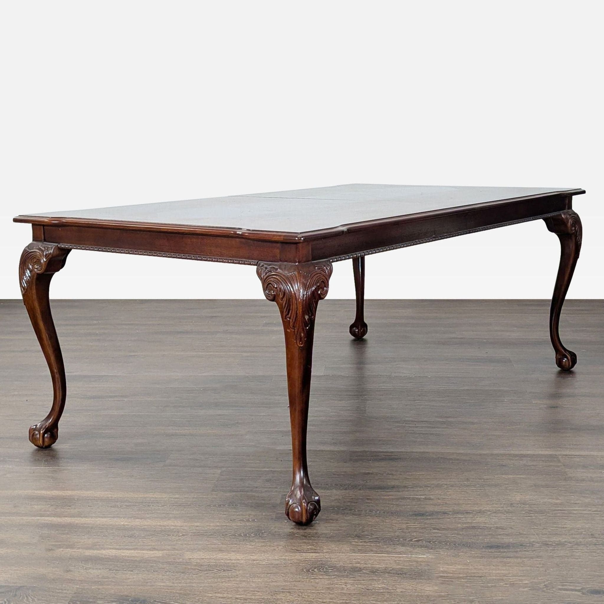 Elegant 9-Piece Mahogany Dining Set with Upholstered Chairs - Thumbnail 7