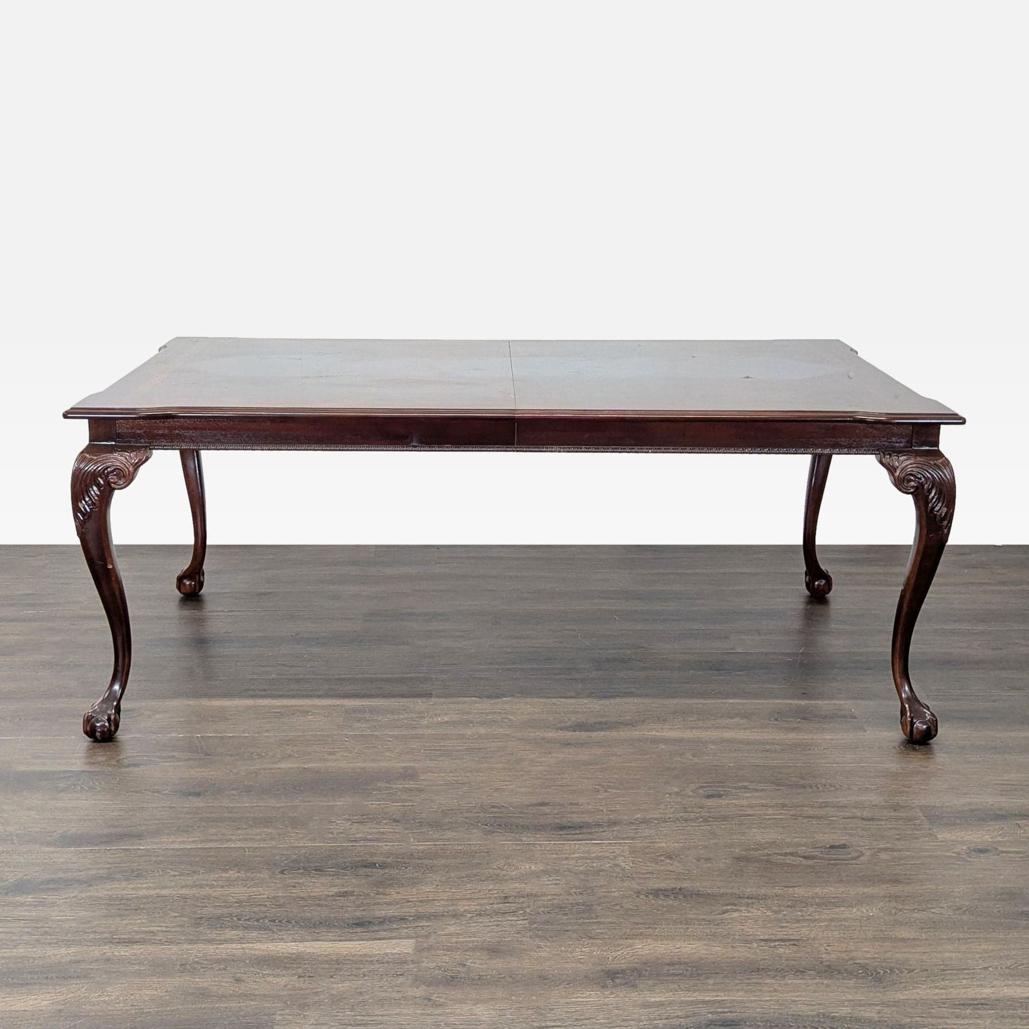 Elegant 9-Piece Mahogany Dining Set with Upholstered Chairs - Thumbnail 8