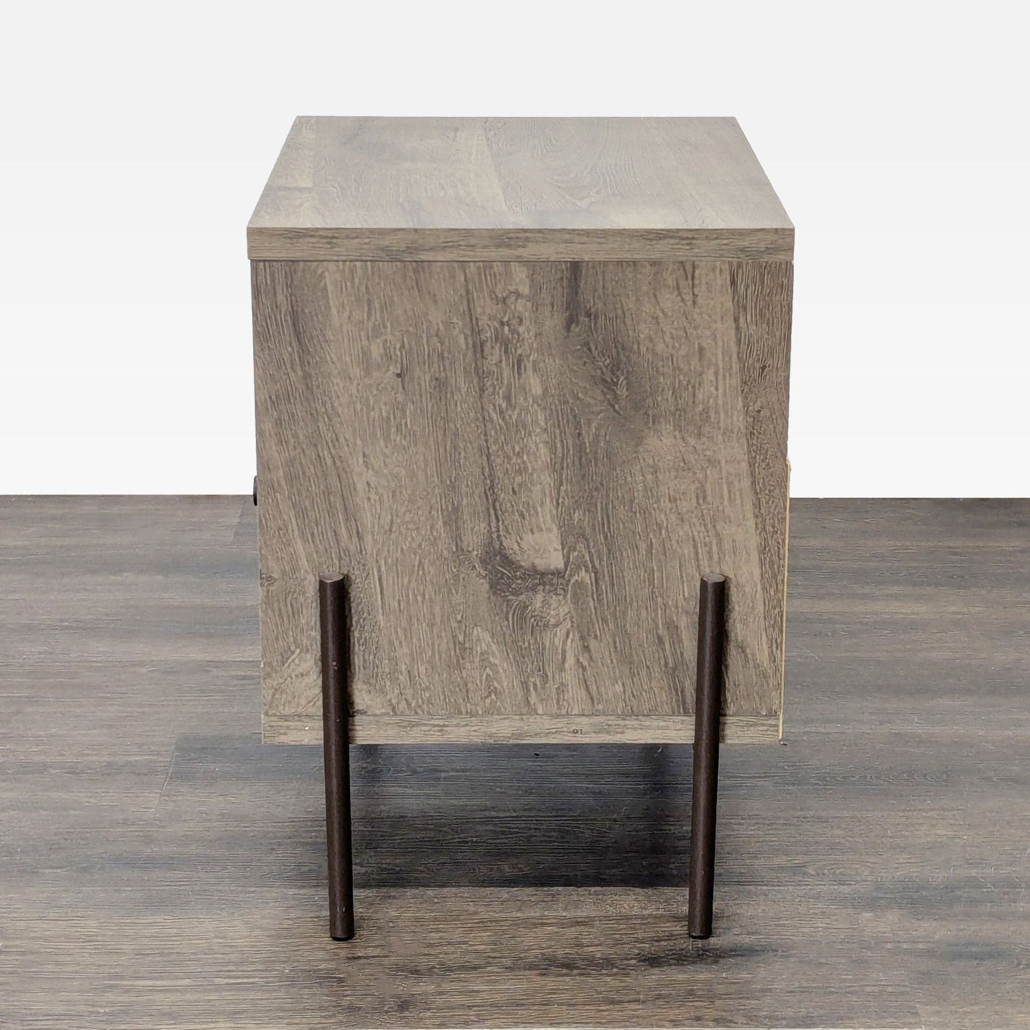 One Drawer Nightstand with Open Shelf - Thumbnail 3