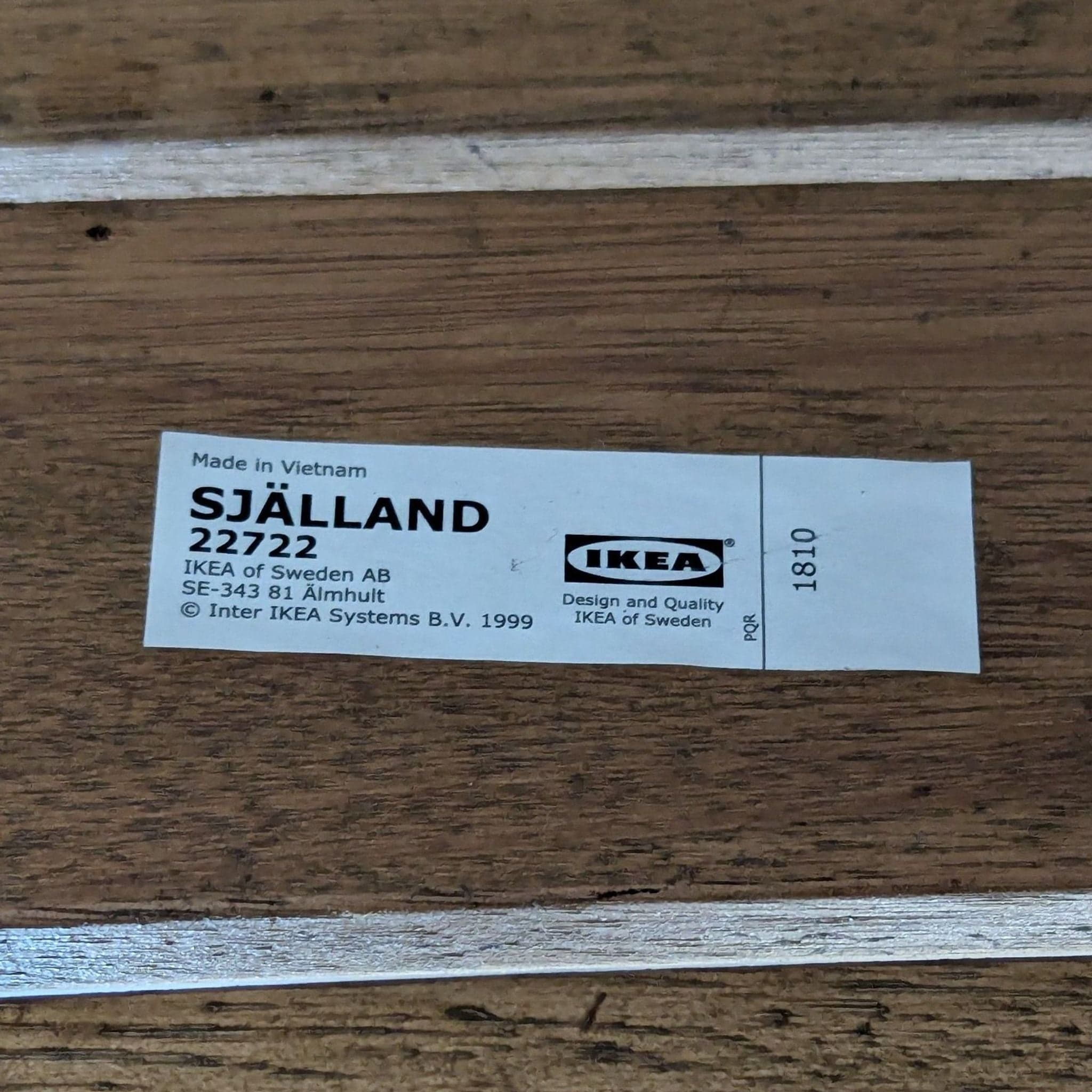 Ikea Själland Modern Outdoor/Indoor Chair with Metal Frame and Wood Panels - Thumbnail 5