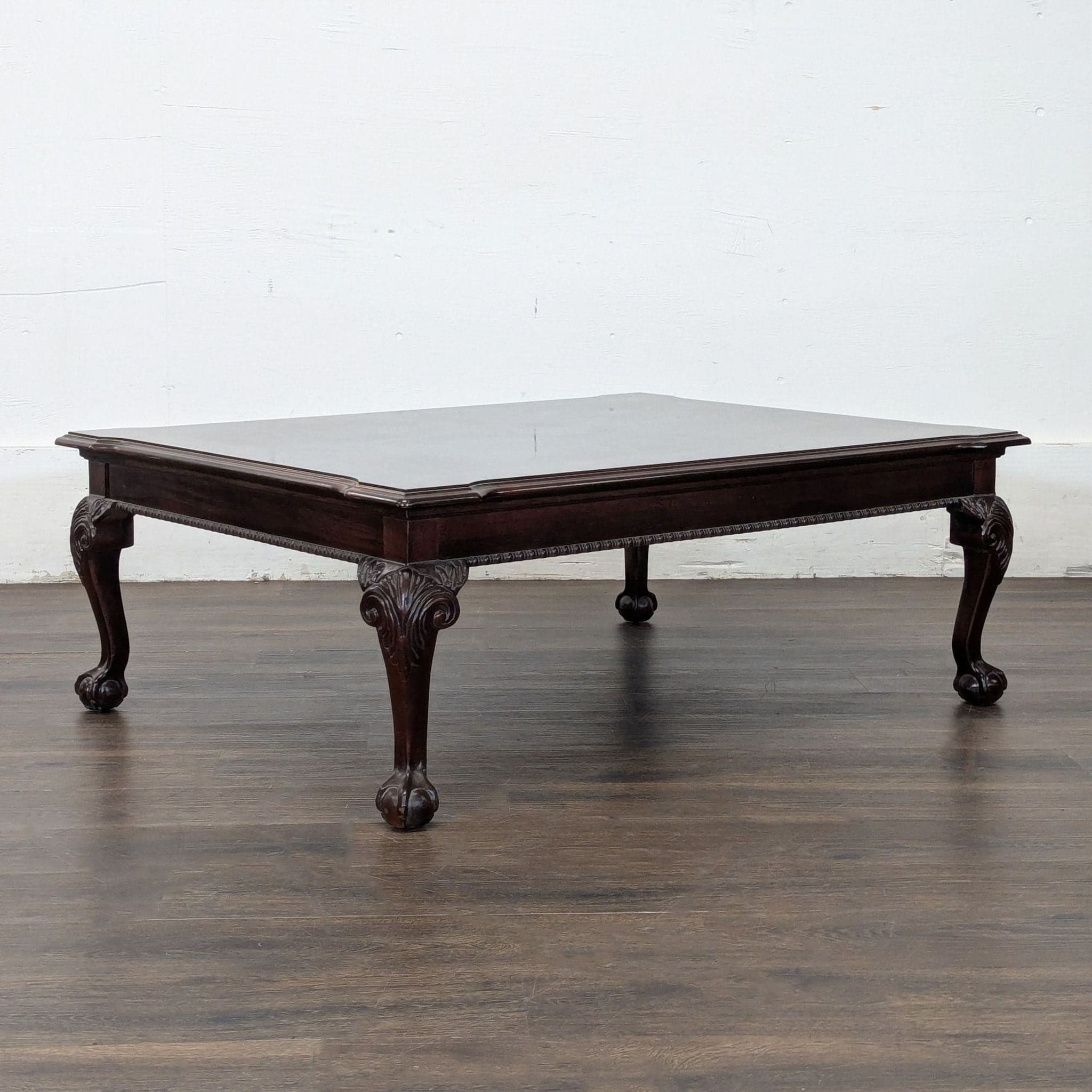 Vintage Thomasville Mahogany Coffee Table - Thumbnail 6