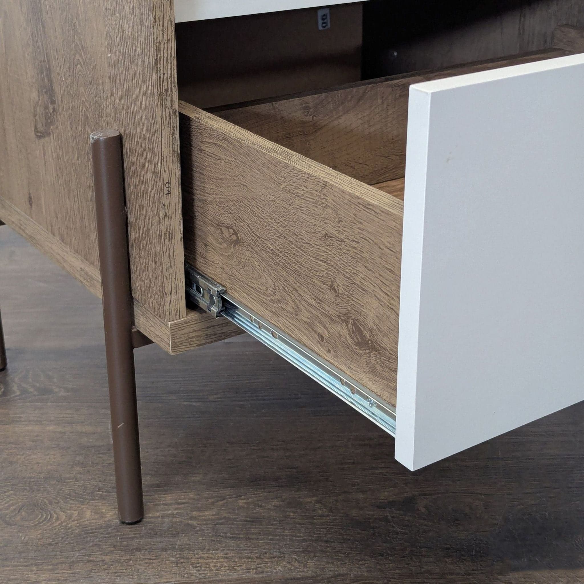 One Drawer Nightstand with Open Shelf - Thumbnail 6