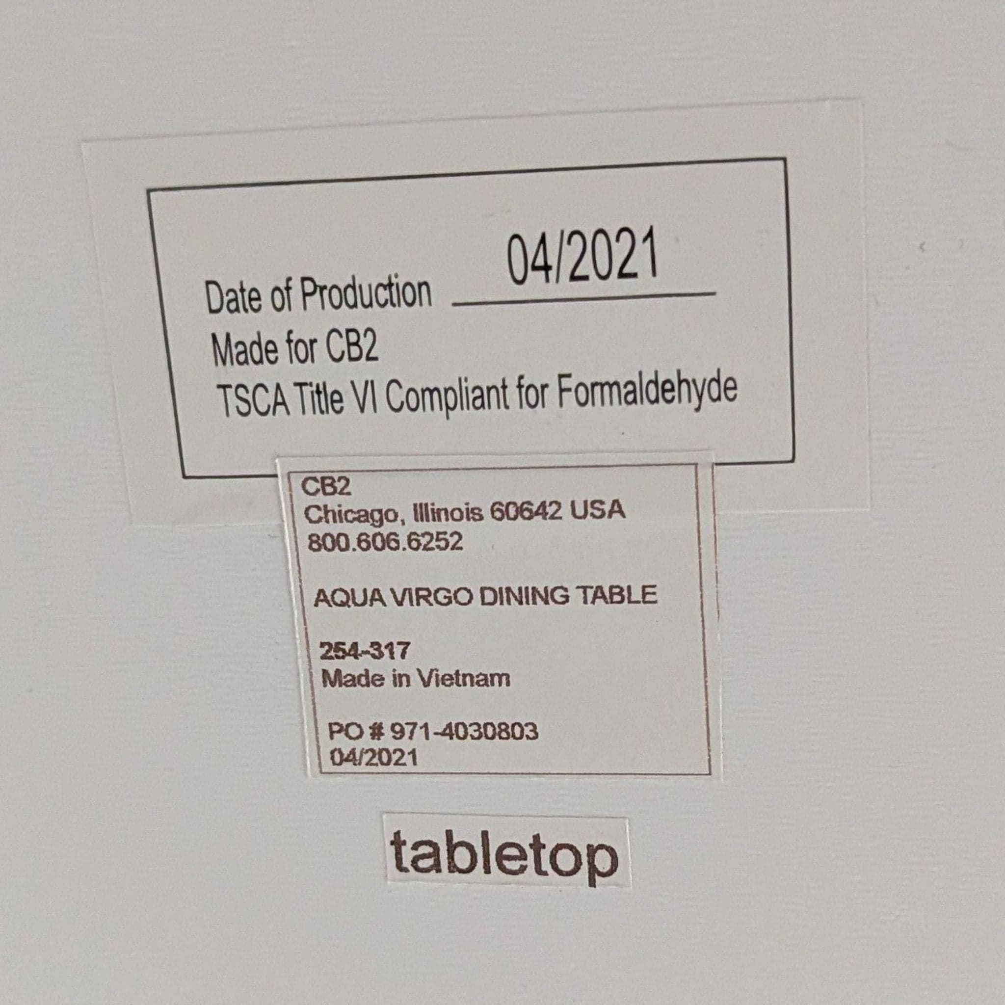 CB2 Aqua Virgo Dining Table - Thumbnail 5