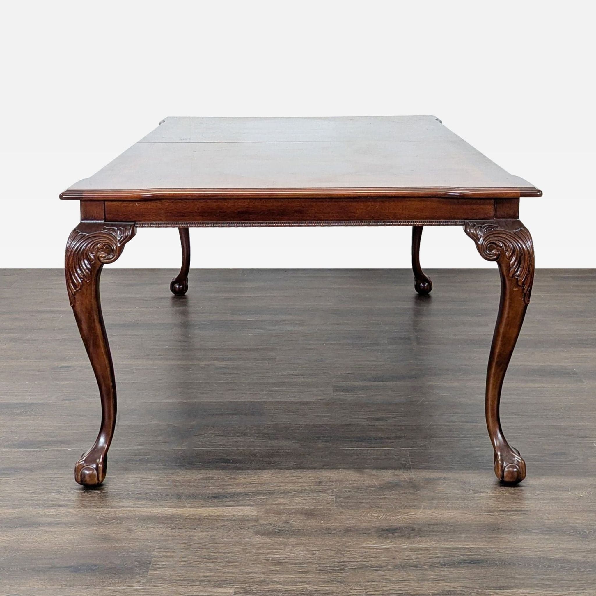 Elegant 9-Piece Mahogany Dining Set with Upholstered Chairs - Thumbnail 6