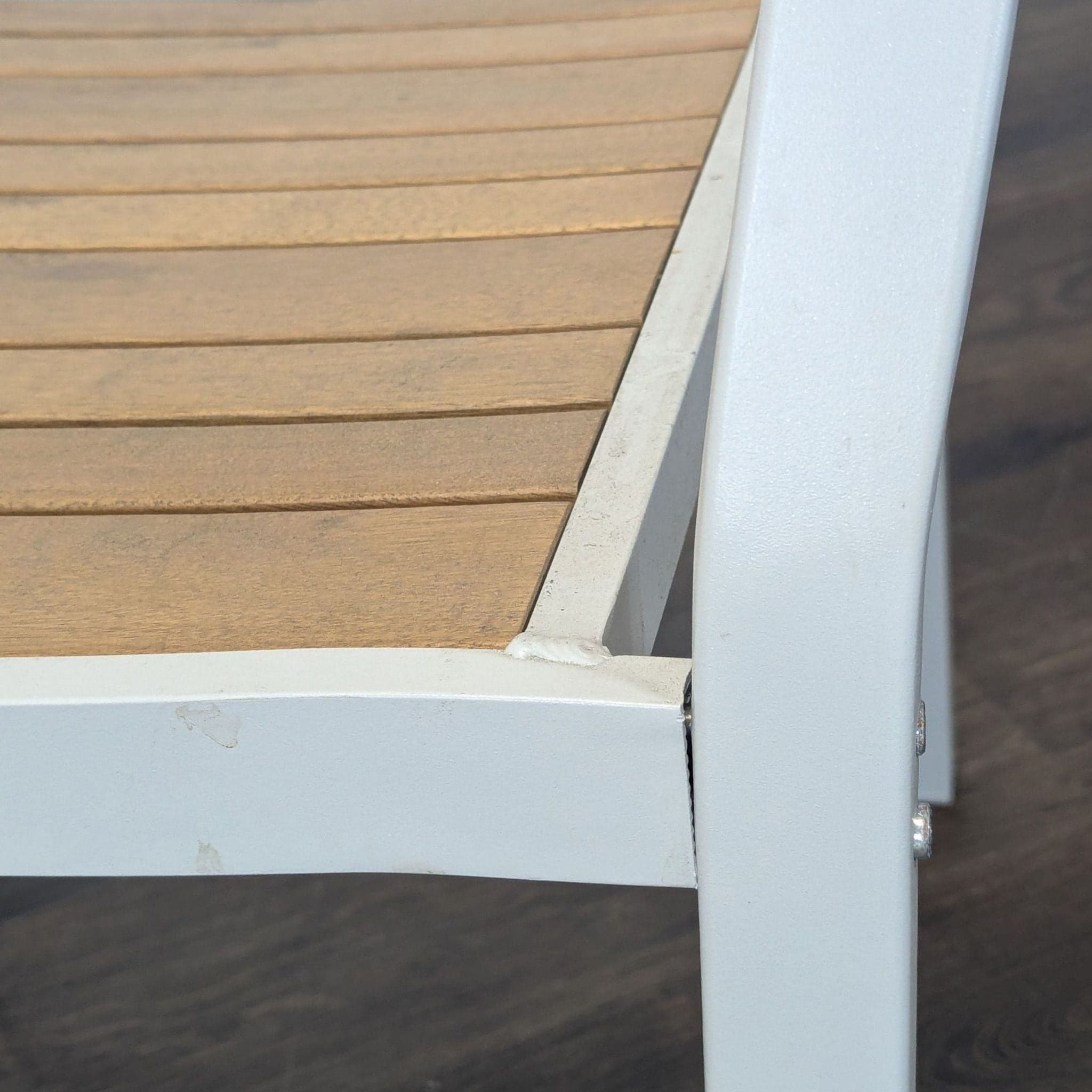 Ikea Själland Modern Outdoor/Indoor Chair with Metal Frame and Wood Panels - Thumbnail 4