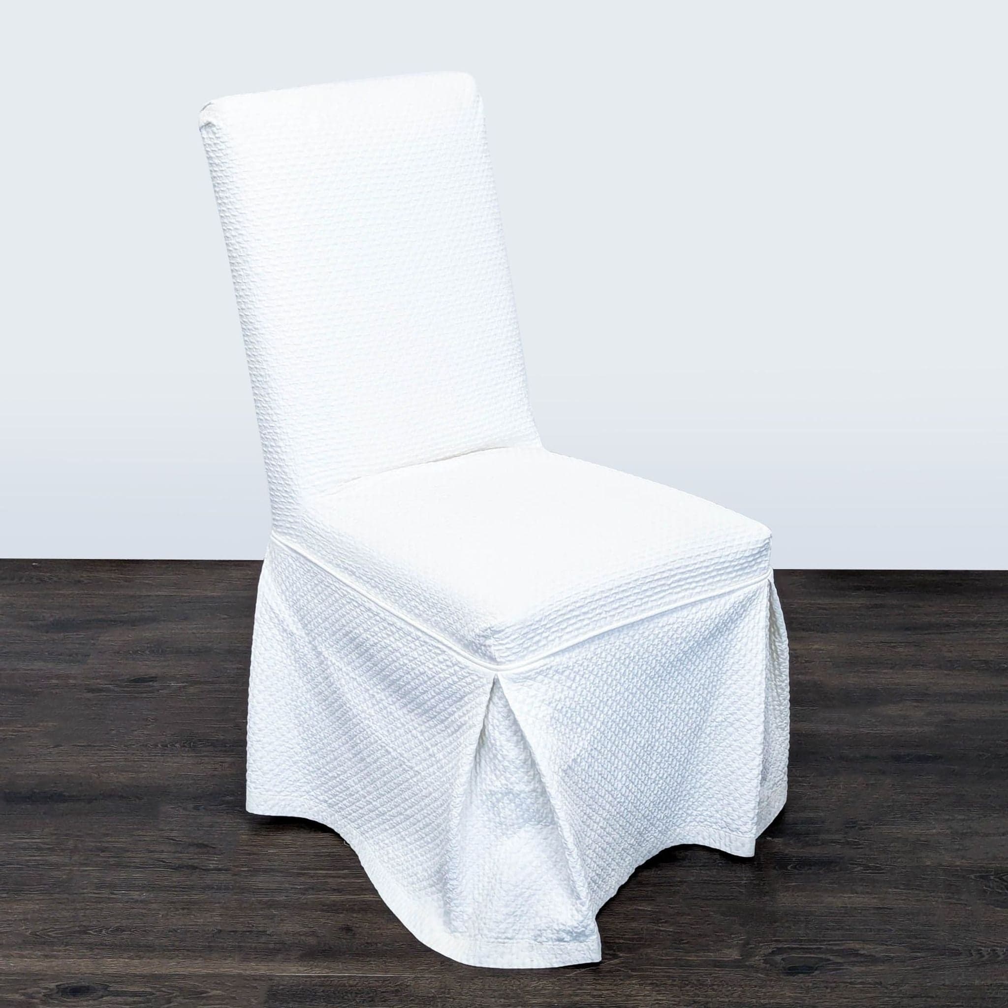 Pottery Barn Slipcovered Parsons Dining Chair on Wheels - Thumbnail 2