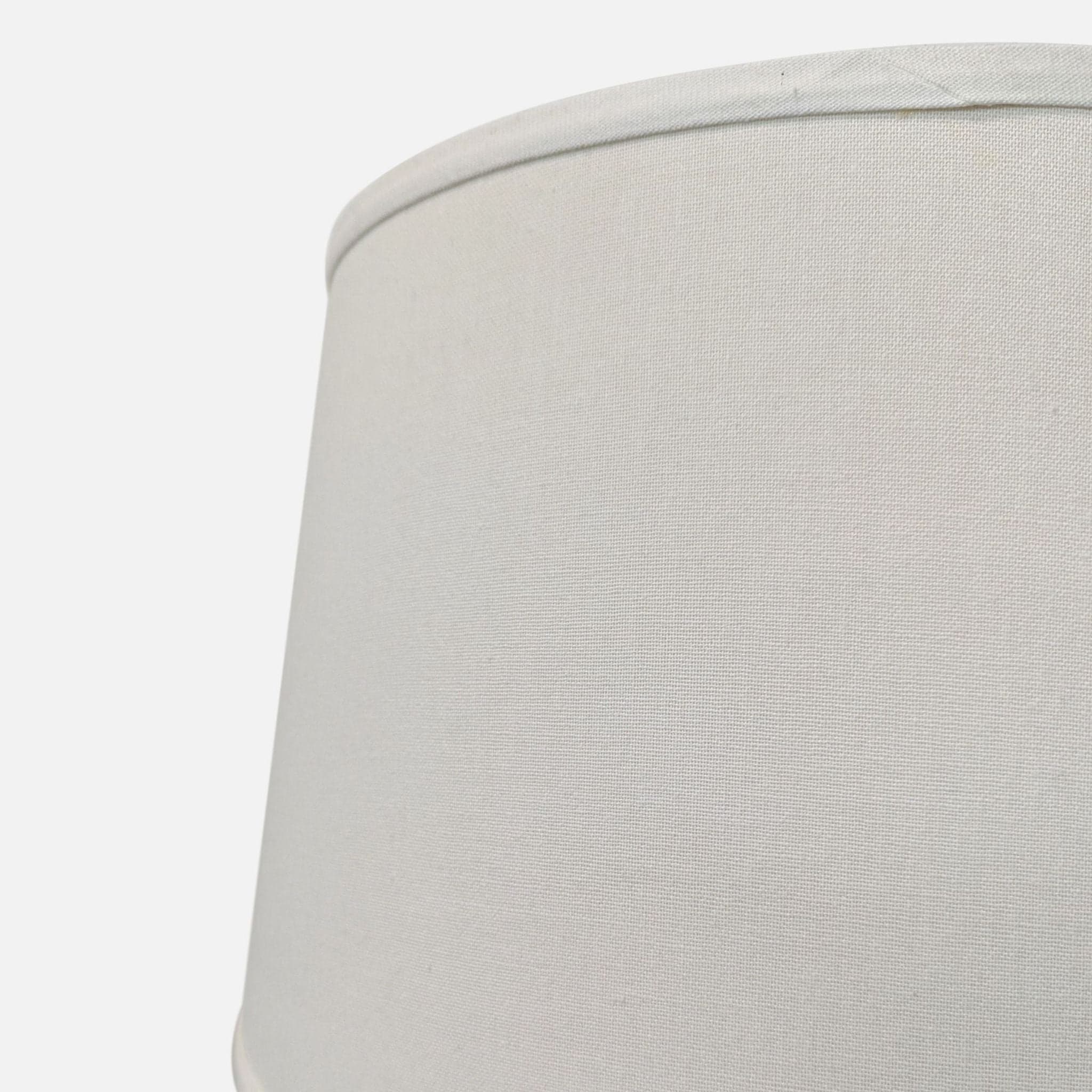 Safavieh Blanche Set of 2 Modern White Ceramic Table Lamps with Drum Shades - Thumbnail 4