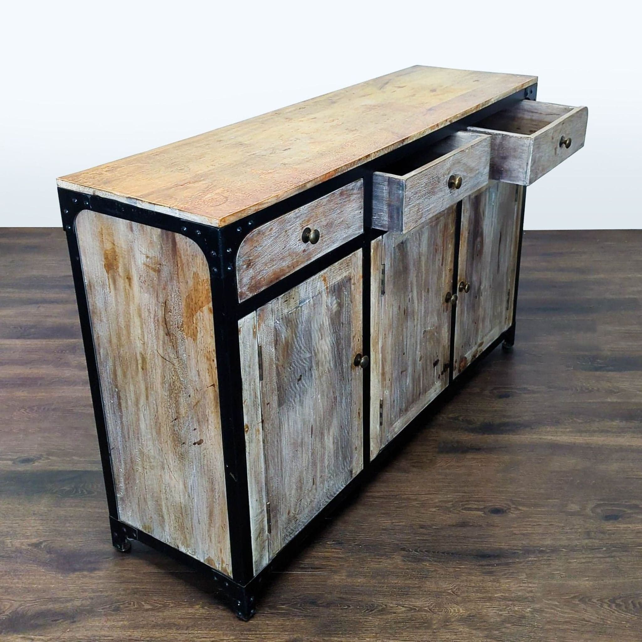 Anthropologie Metal and Wood Sideboard - Thumbnail 2