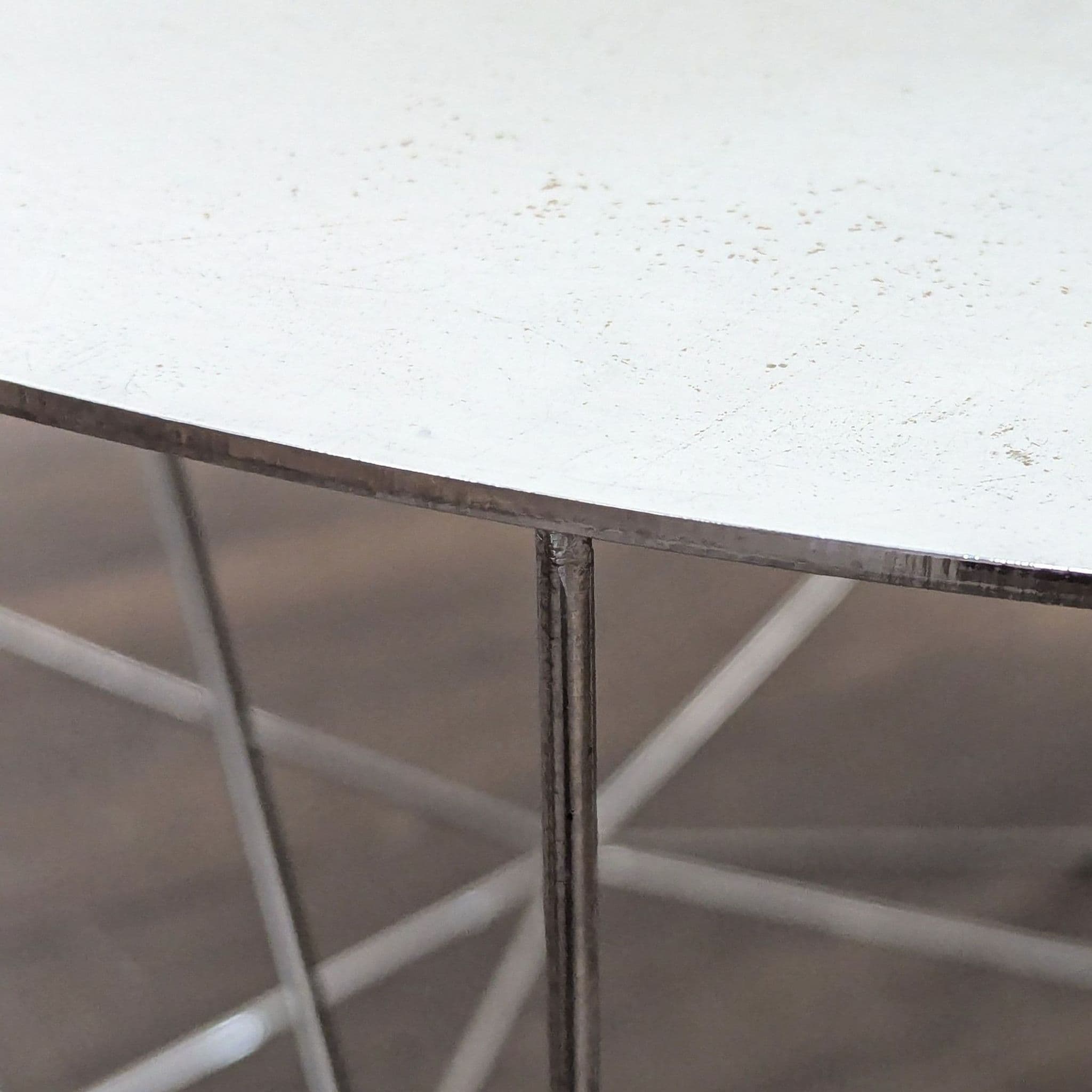 West Elm Chrome Wire Table - Thumbnail 4