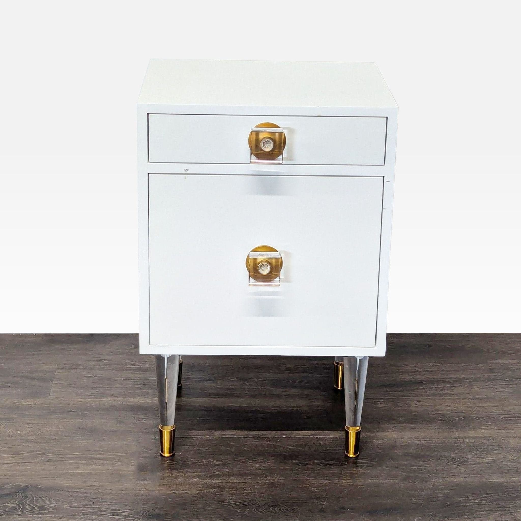 Nightstand with One Drawer and Cabinet - Thumbnail 11