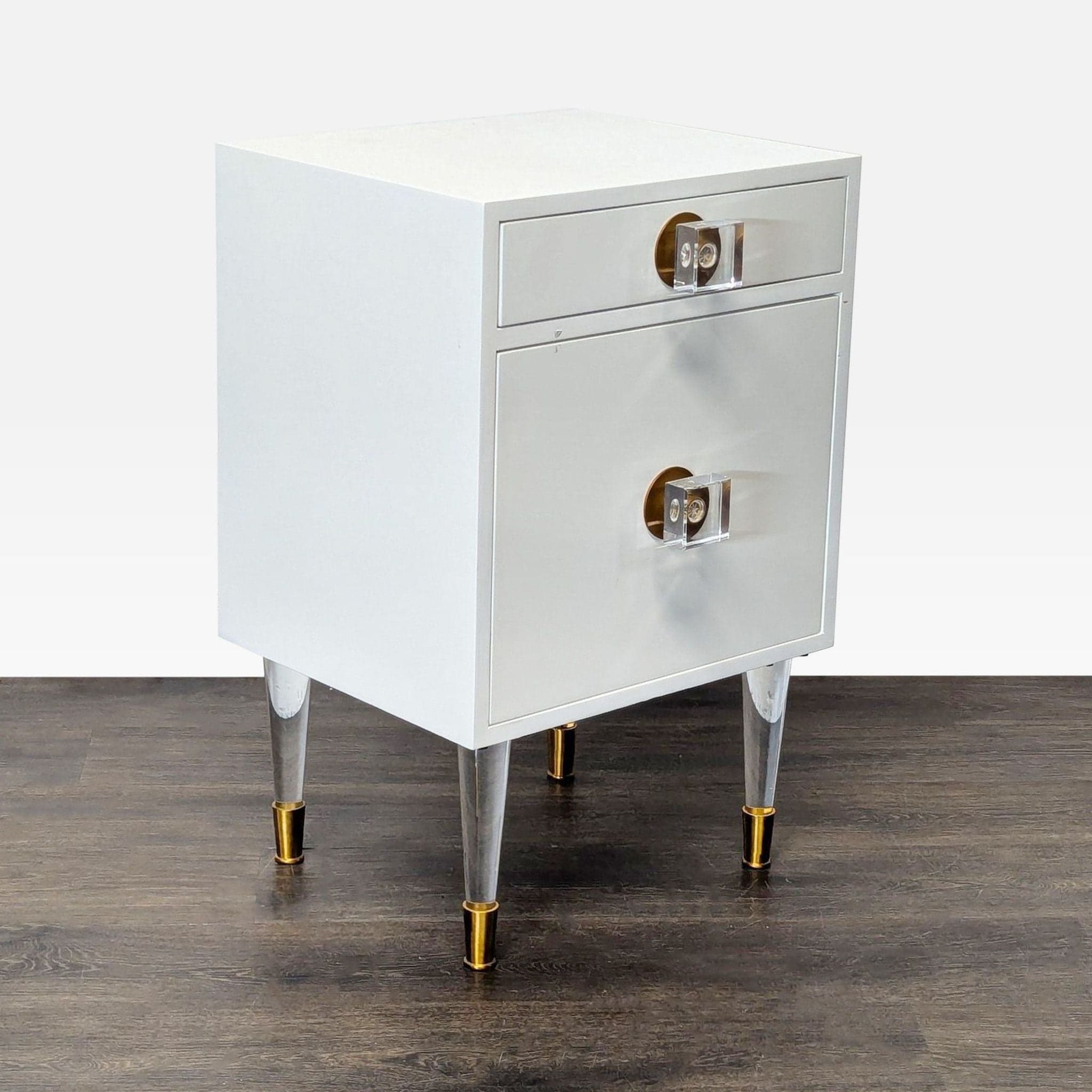 Nightstand with One Drawer and Cabinet - Thumbnail 9
