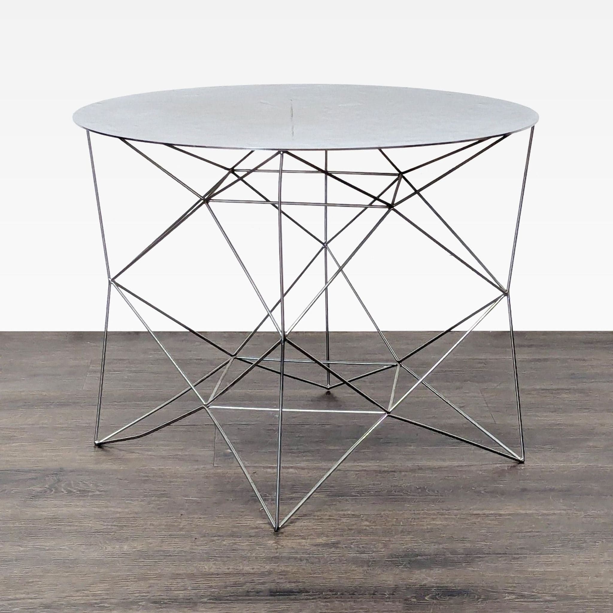West Elm Chrome Wire Table - Thumbnail 3