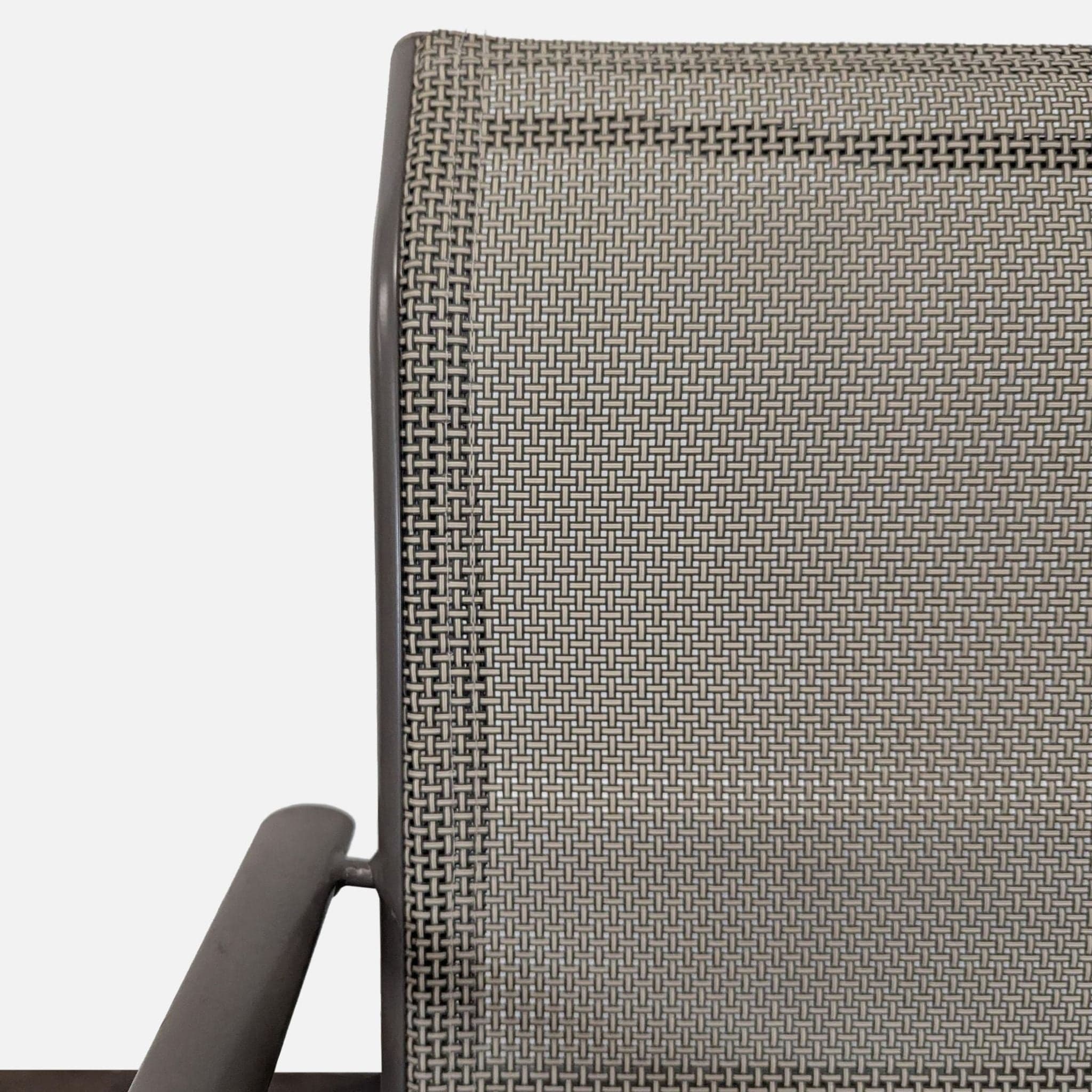 Set of 6 Modern Outdoor Chairs with Armrests - Thumbnail 3