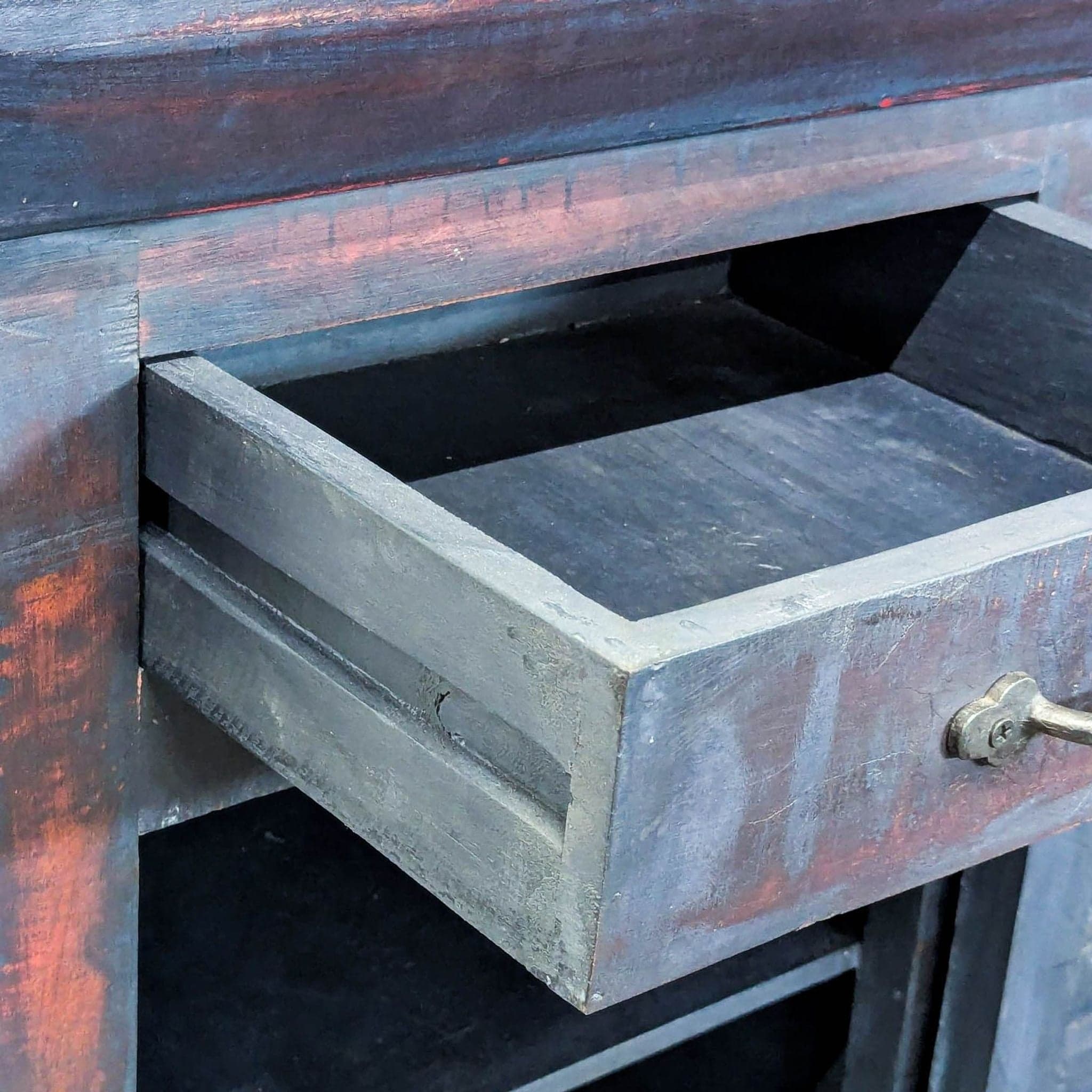 Rustic One Drawer Cabinet - Thumbnail 9