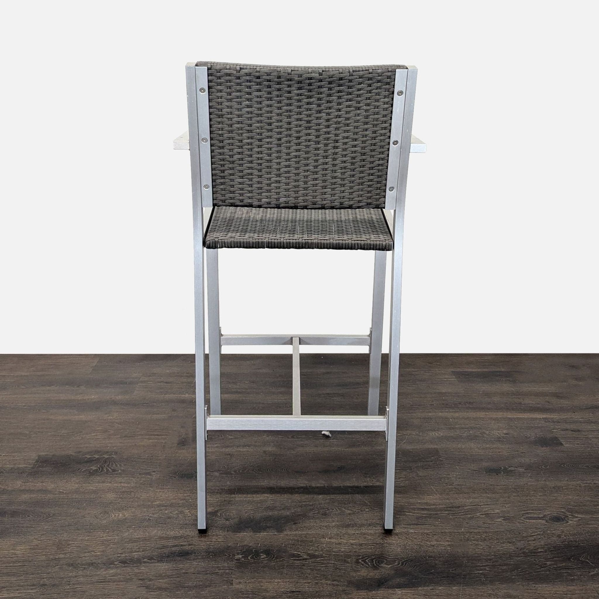 Christopher Knight Home Cape Coral Set of 4 Modern Wicker Bar Stools with Metal Frame - Thumbnail 8