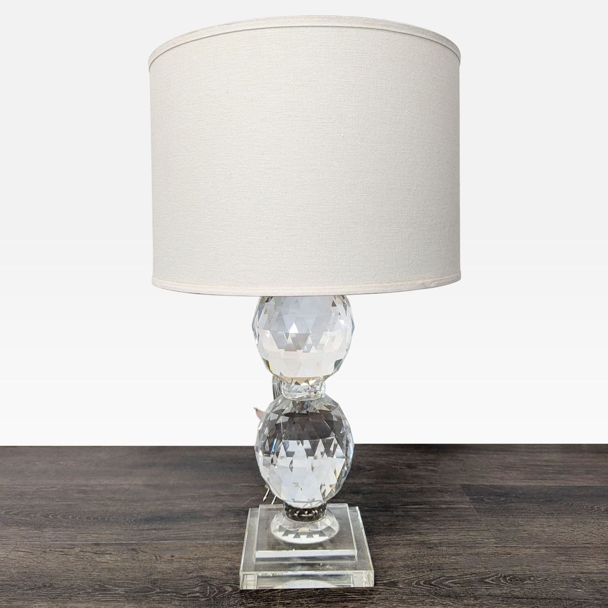 Pottery Barn Carlotta Crystal Table Lamps - Set of 2 with White Shades - Thumbnail 6