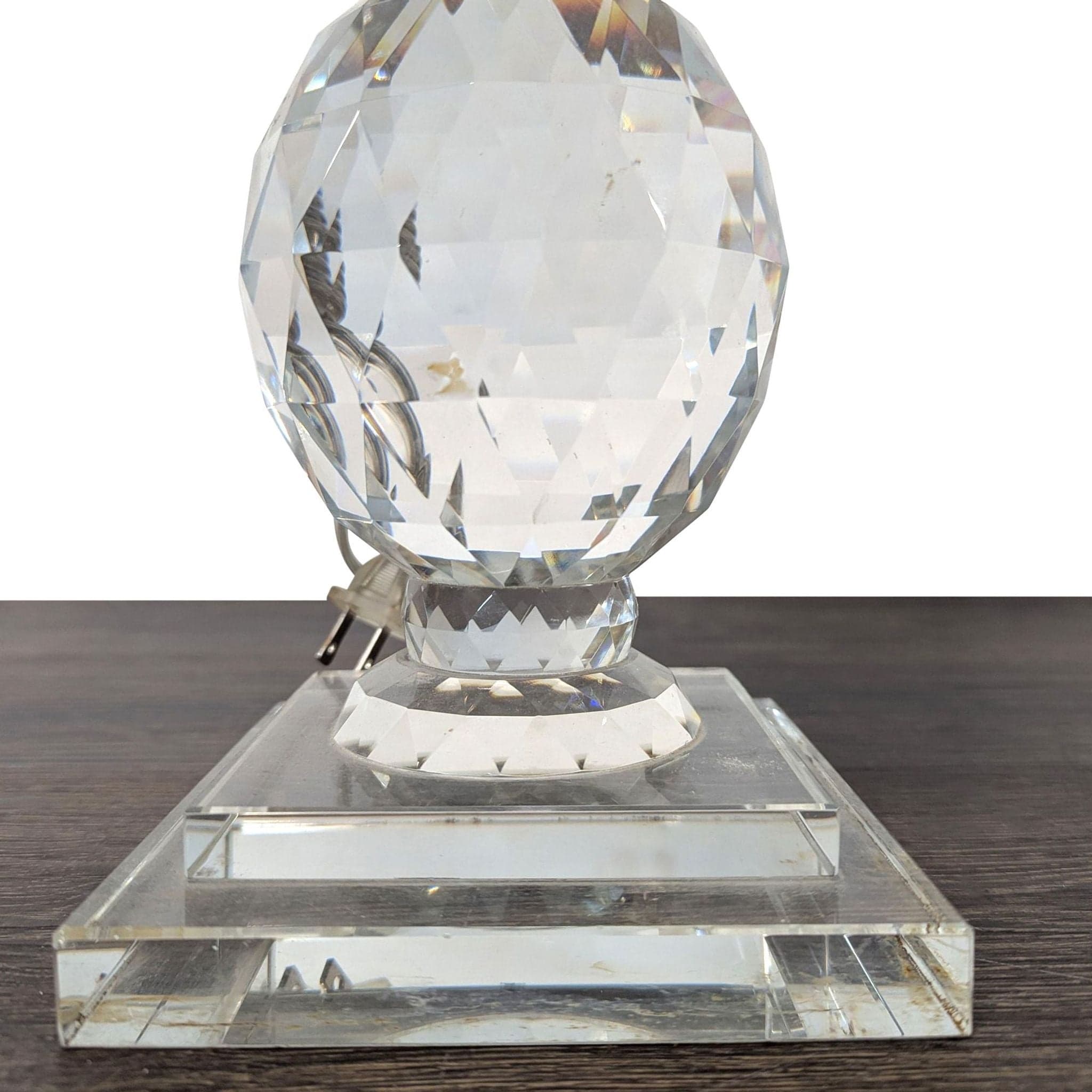 Pottery Barn Carlotta Crystal Table Lamps - Set of 2 with White Shades - Thumbnail 2