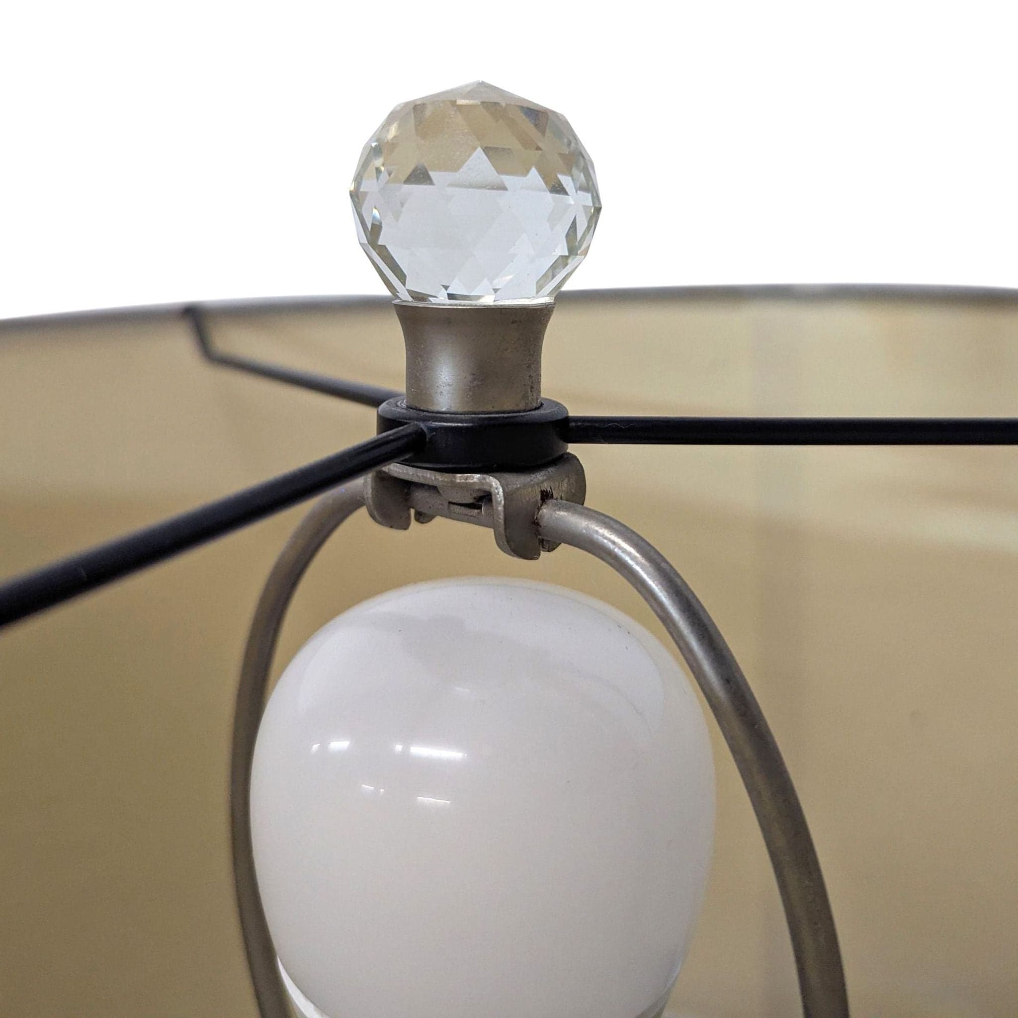 Pottery Barn Carlotta Crystal Table Lamps - Set of 2 with White Shades - Thumbnail 3
