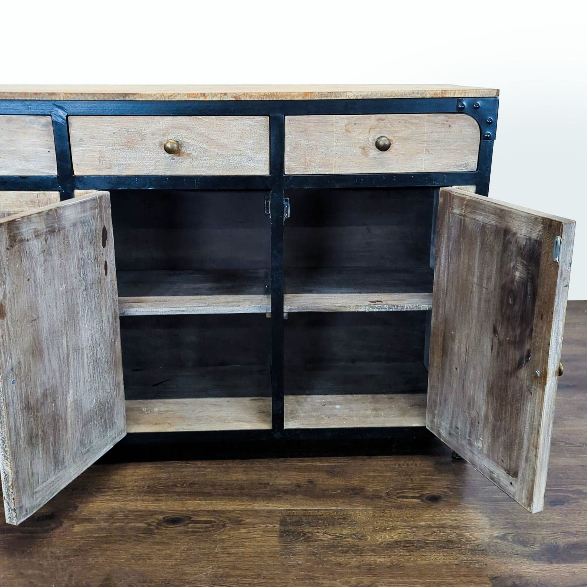 Anthropologie Metal and Wood Sideboard - Thumbnail 3