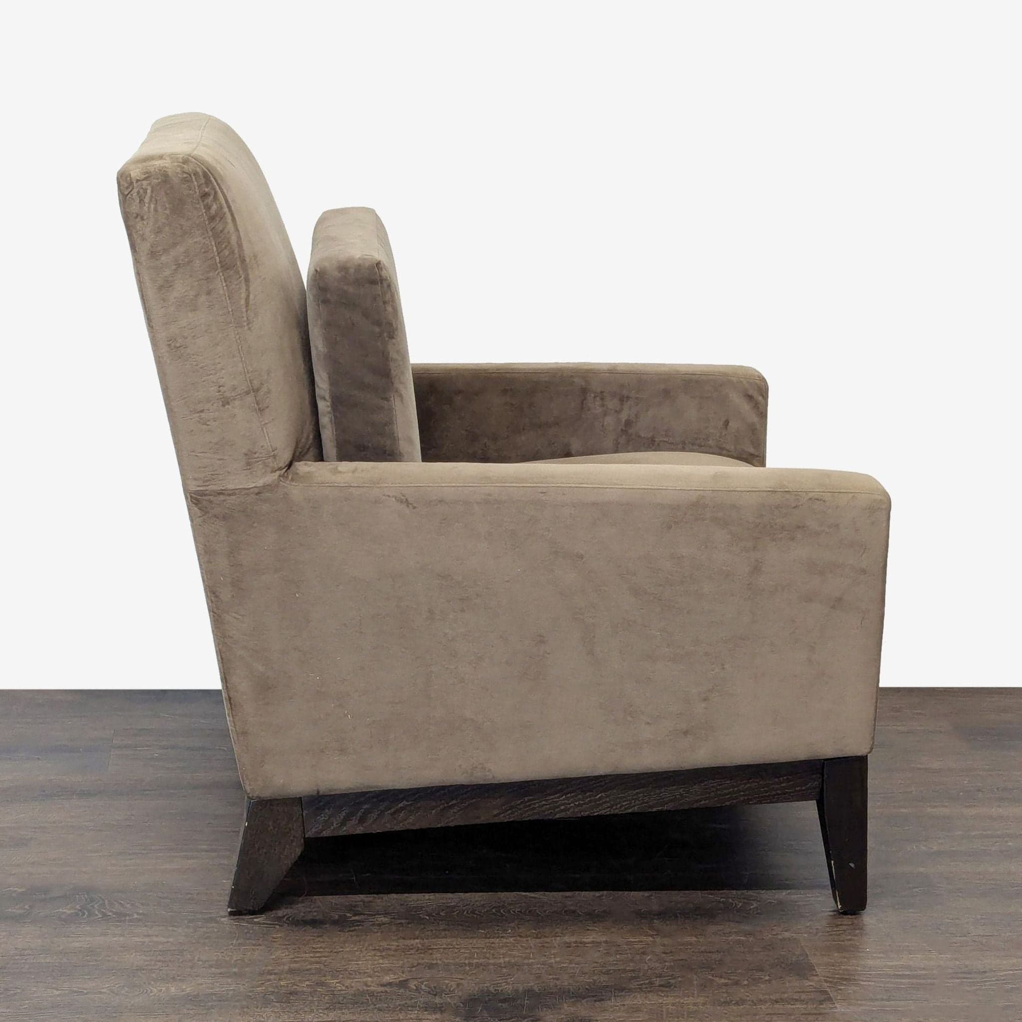 West Elm Brown Lounge Armchair – Modern and Comfortable - Thumbnail 8