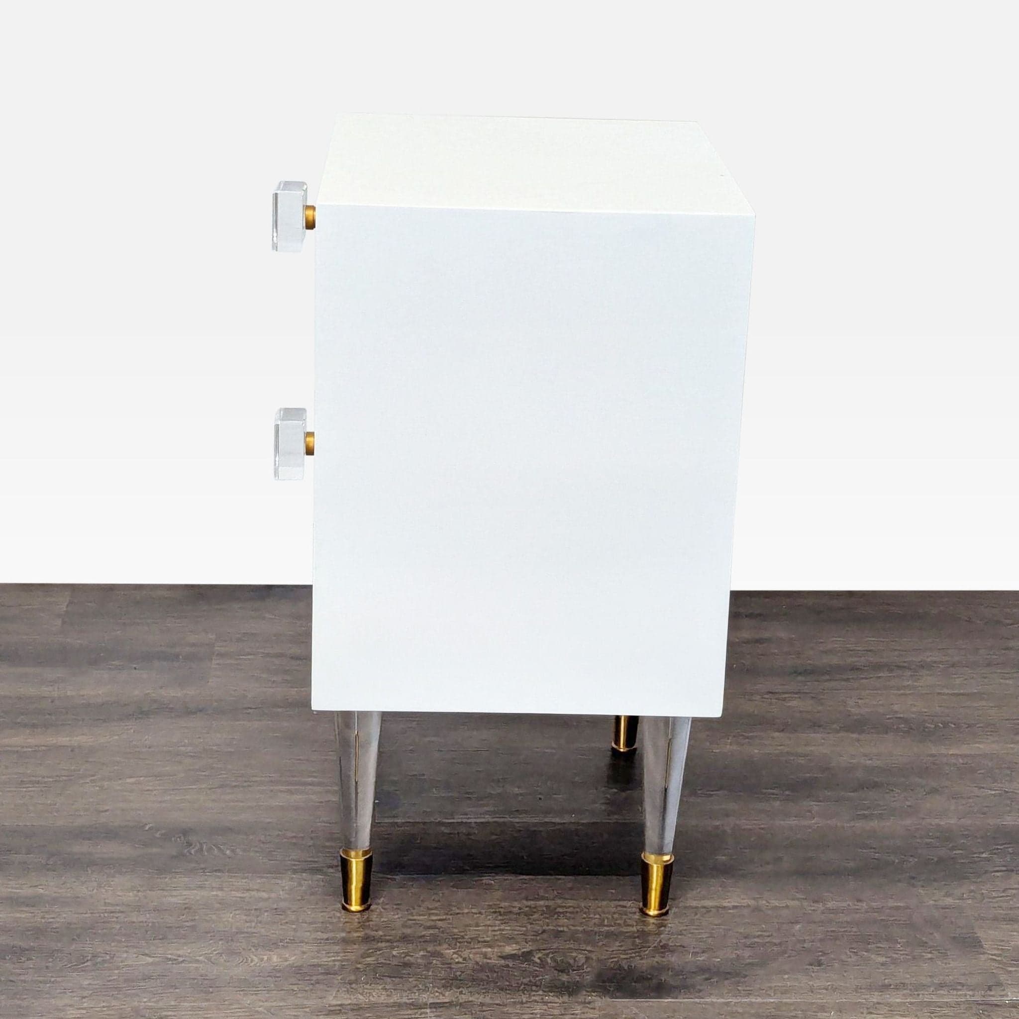 Nightstand with One Drawer and Cabinet - Thumbnail 2