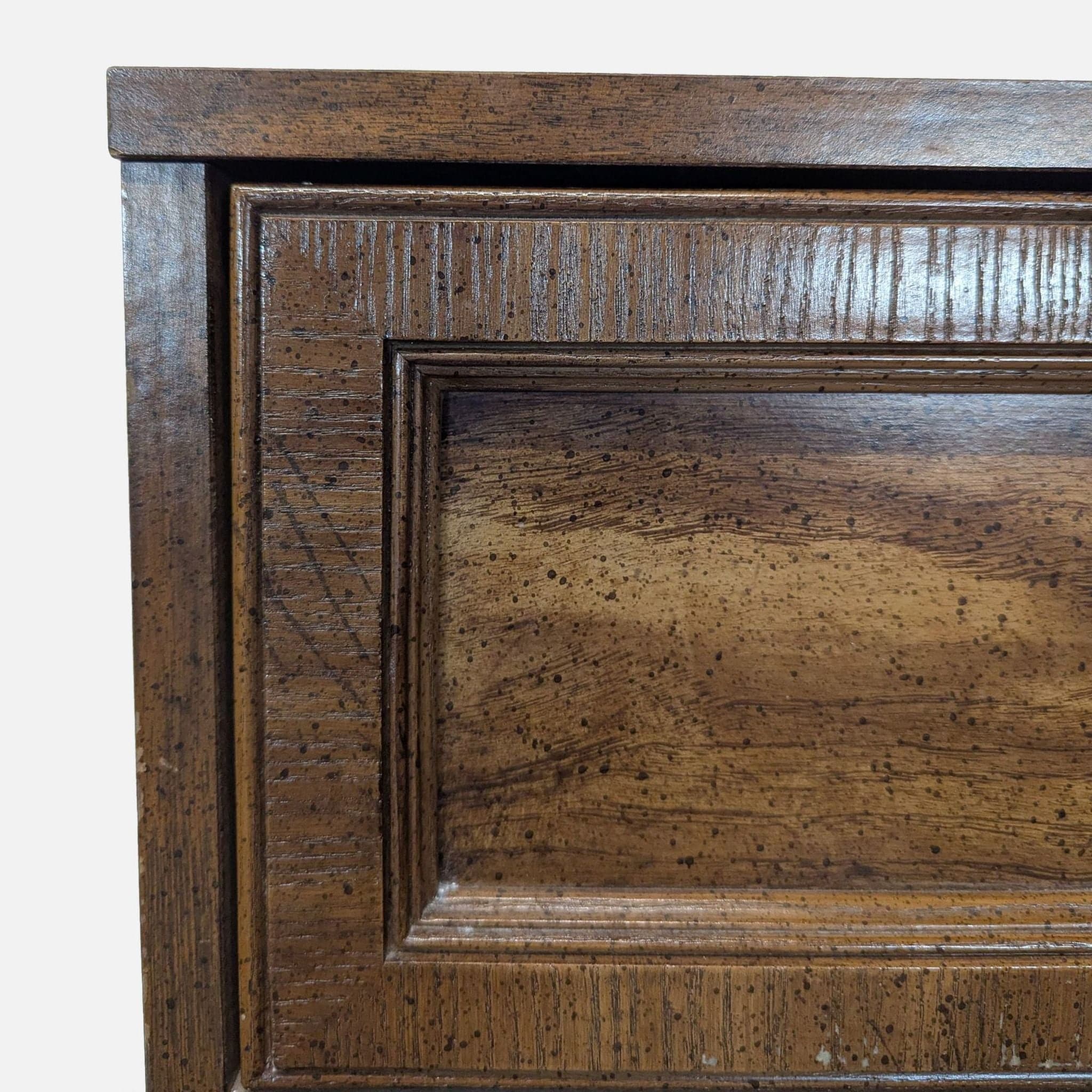 Classic 4-Drawer Wood Dresser with Silver Handles - Thumbnail 5