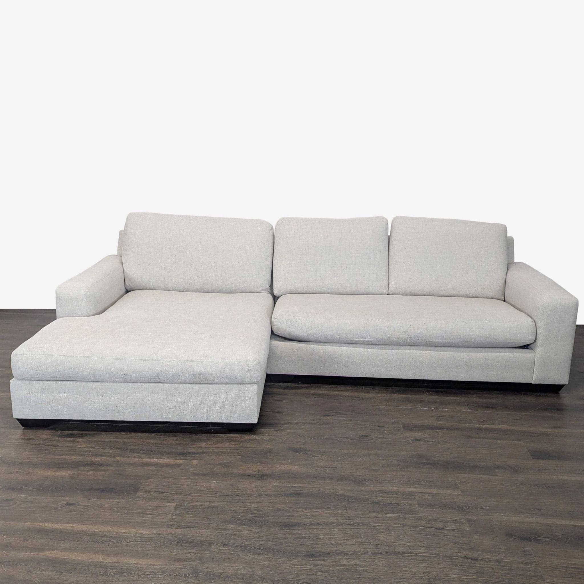 Pottery Barn Big Sur Modern Sectional Sofa with Chaise - Image 1