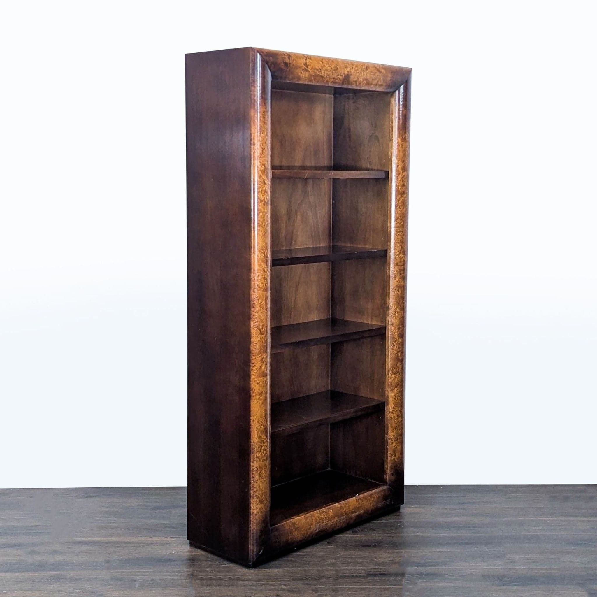 Williams-Sonoma Home Classic Wood Bookshelf with Rich Brown Finish - Thumbnail 2