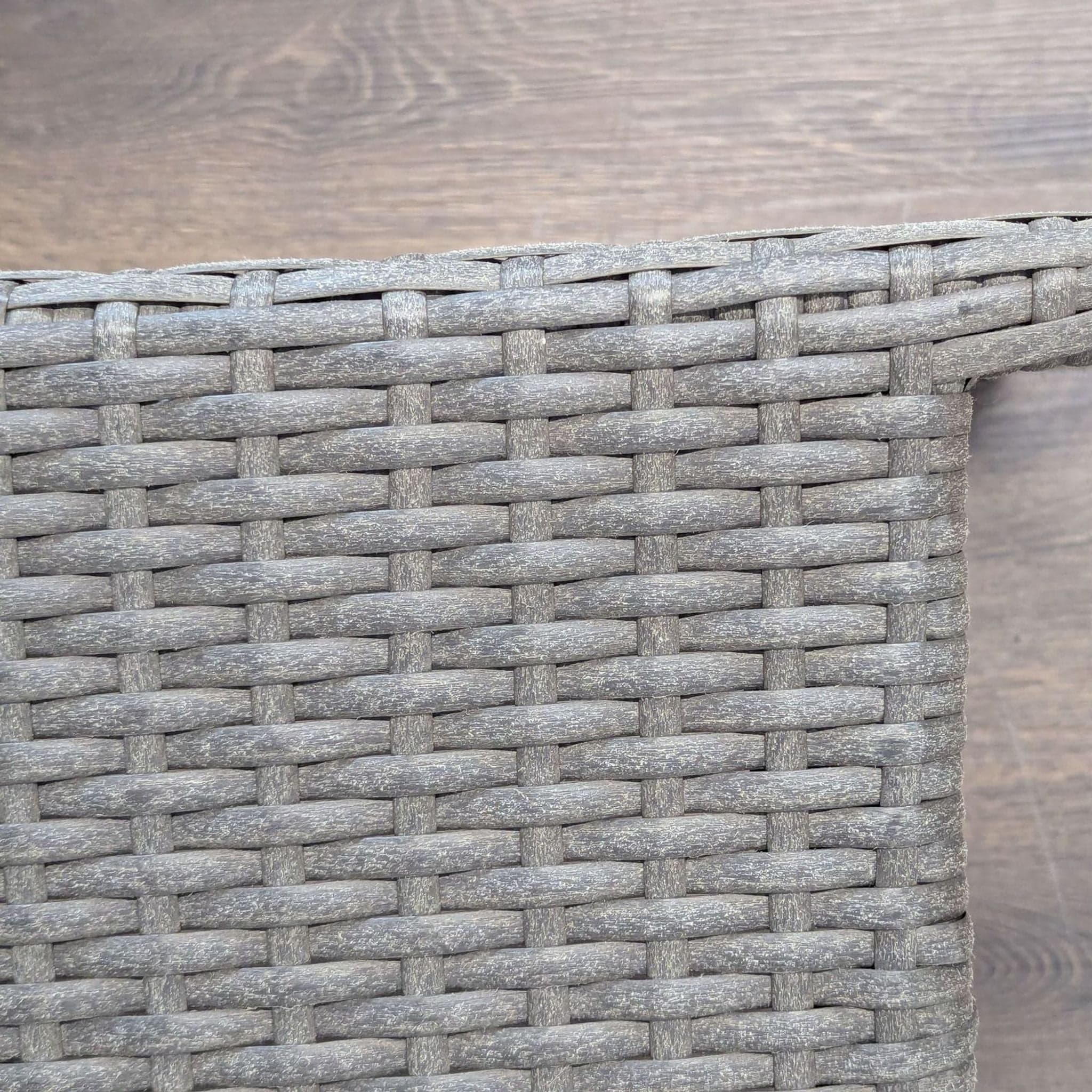 Set of 4 Woven Stackable Patio Chairs - Thumbnail 8
