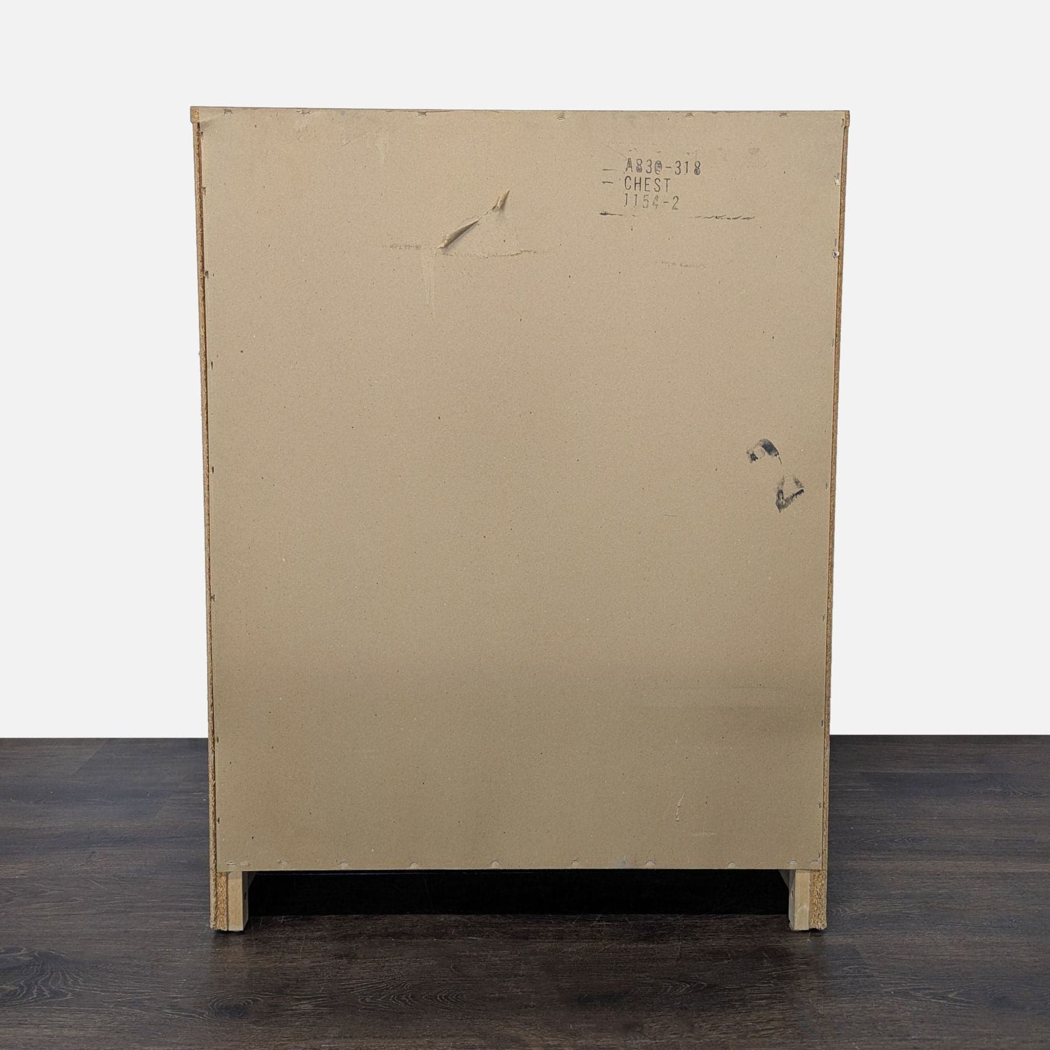 Classic 4-Drawer Wood Dresser with Silver Handles - Thumbnail 4