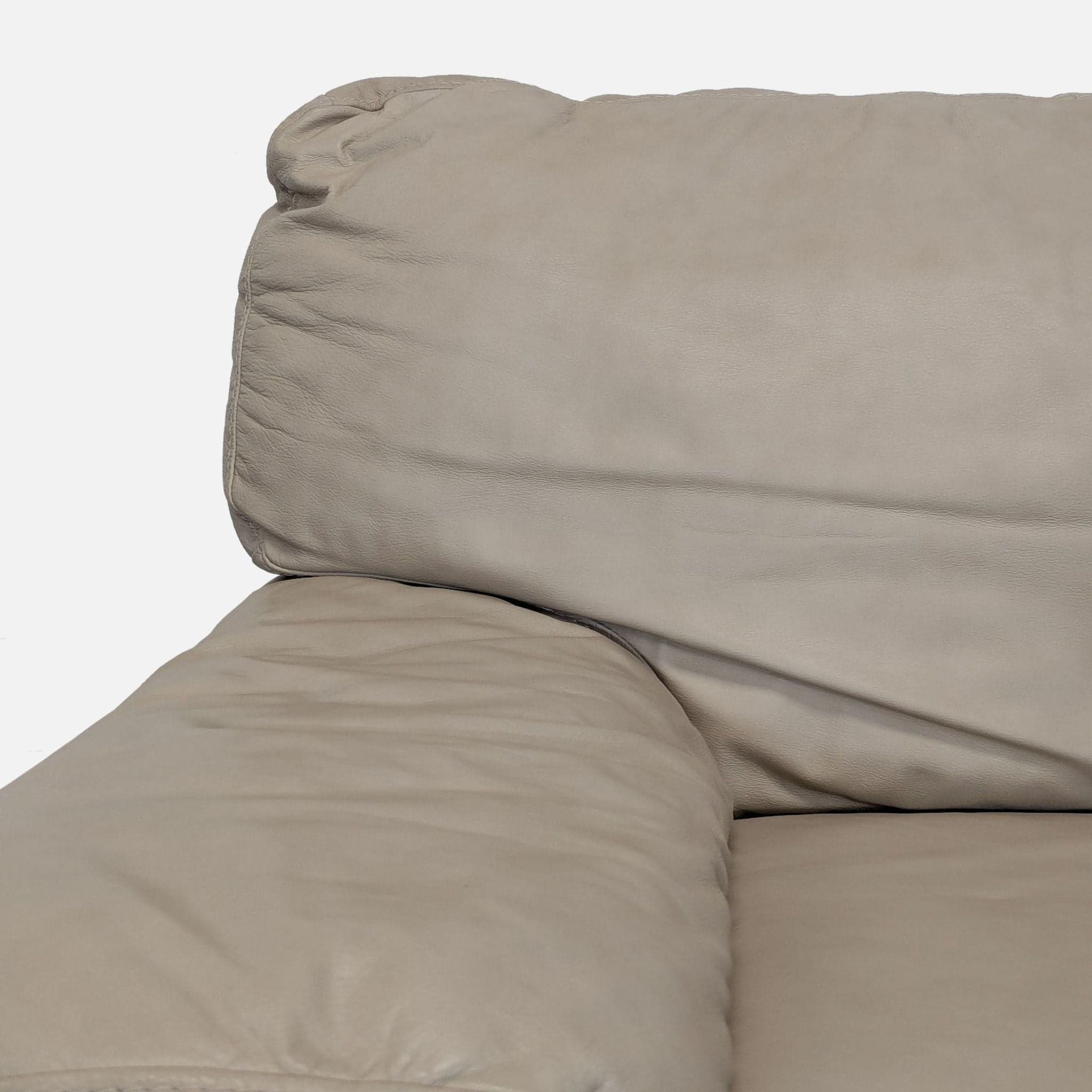 Italsofa Beige Leather Lounge Armchair – Comfortable and Stylish - Thumbnail 4