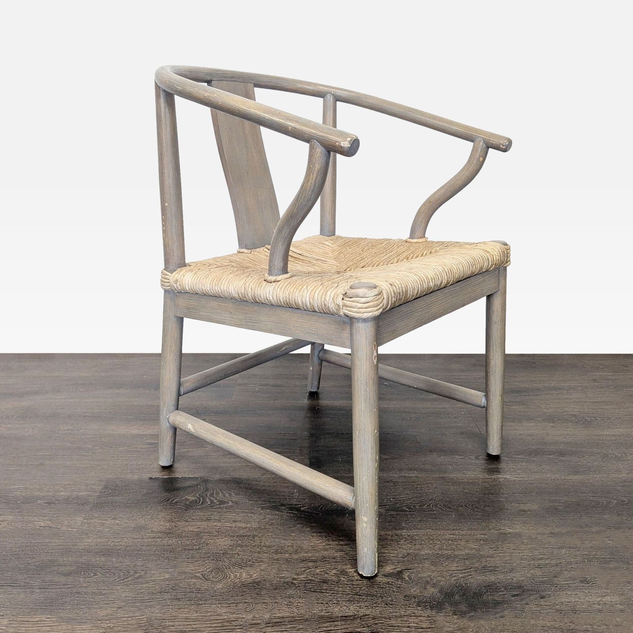 Wishbone Chair with Woven Rope Seat - Thumbnail 2