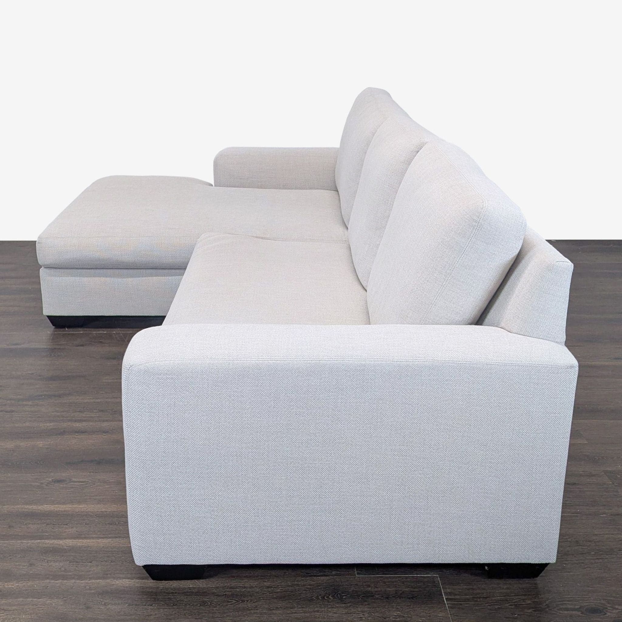 Pottery Barn Big Sur Modern Sectional Sofa with Chaise - Thumbnail 6